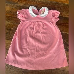 The Beaufort Bonnet Company Pink Dress with Gold Embroidery